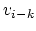 $v_{i-k}$